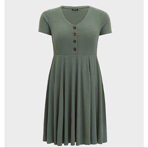 Torrid Casual Green Dress
